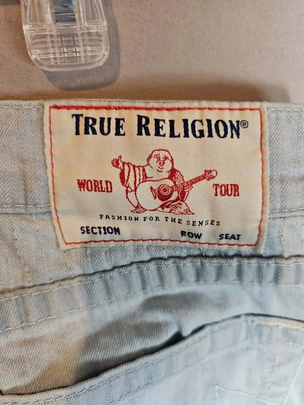 True Religion Jeans Mens 34 Geno Originals Denim Blue Relaxed Slim Fit